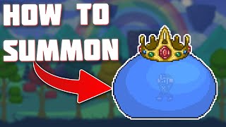 How to Summon King Slime In Terraria 1.4.4.9 (2 ways) | How to Get Slime Crown in Terraria 1.4.4.9