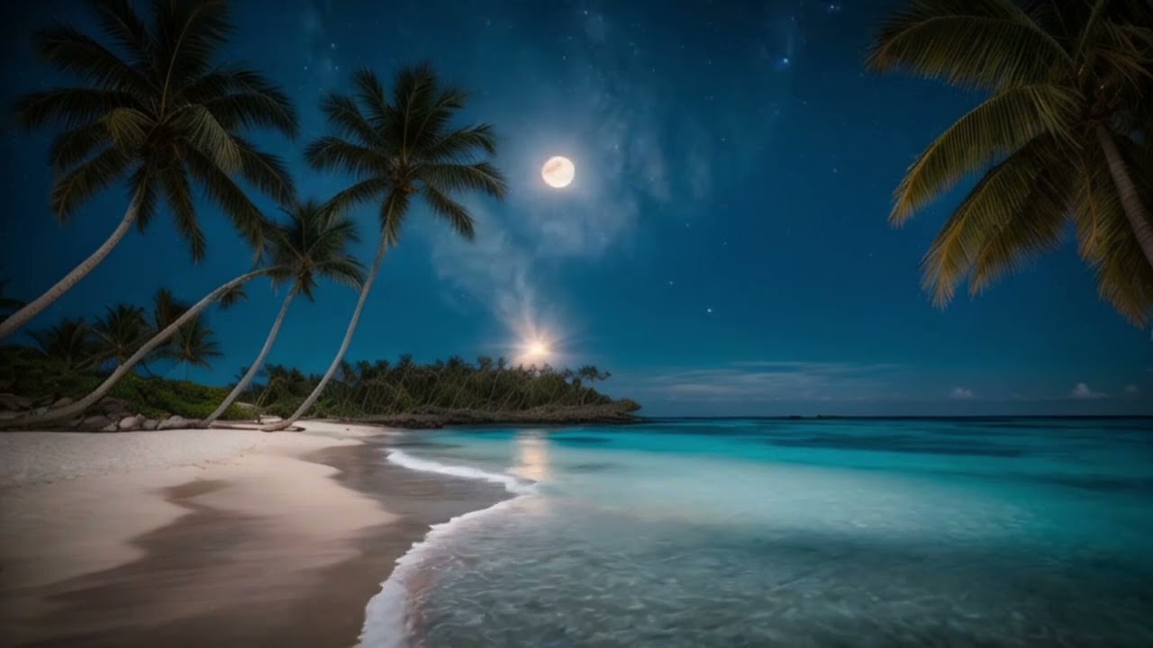 Quran Abdurahman Moosad with Sound of soothing ocean waves