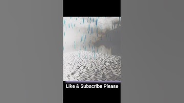Rain scene in blender