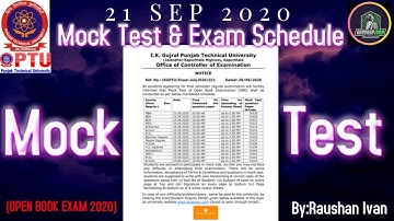 Mock Test Exam || Final Year Regular(PTU)