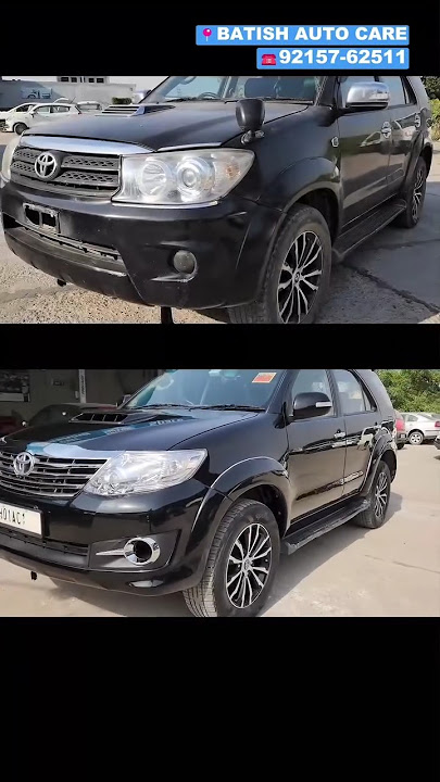 Full Body Paint Transformation ✨From old look to brand new shine — Toyota Fortuner  🔥Quality paint