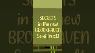 BROOKHAVEN SEMI TRUCK UPDATE with SECRETS! | New Brookhaven Update | Roblox