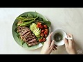 Paleo Steak Salad with Garlic-Herb Dressing EASY & CHEAP