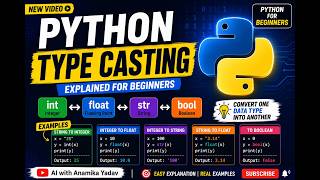Learn Python Type Casting in 5 Minutes | Beginner Friendly