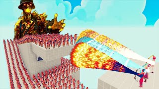 100x ZOMBIE FIREFIGHTER + 2x GIANT vs 3x EVERY GOD  Totally Accurate Battle Simulator TABS