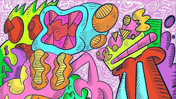 Exploring Abstract Chaos: A Burst of Color and Creativity 🎨✨