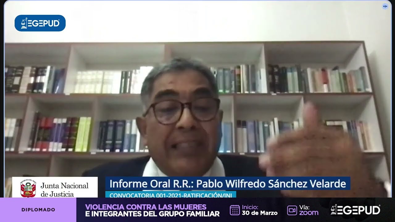 JNJ: Informe oral de Pablo Sánchez Velarde en proceso de ratificación