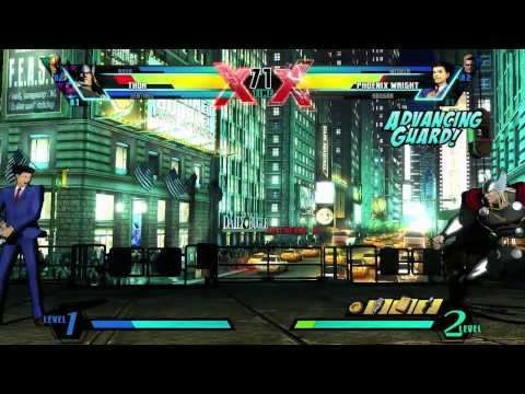 UMVC3 Nova VS Phoenix Wright - Gameplay video