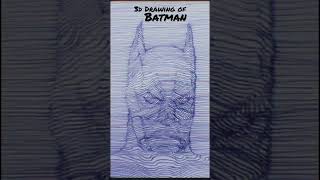 #shorts Drawing Batman in 3D - Satisfying 3D art #batman #3d #3dart