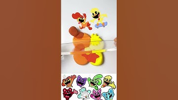 🍄What color do mixed Smiling Crtitters make?#shorts #colormixing #smilingcritters #dogday #kickin