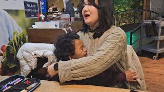 Seperating from Korean Aunt and Grandma is not Easy [Daddy's vlog]