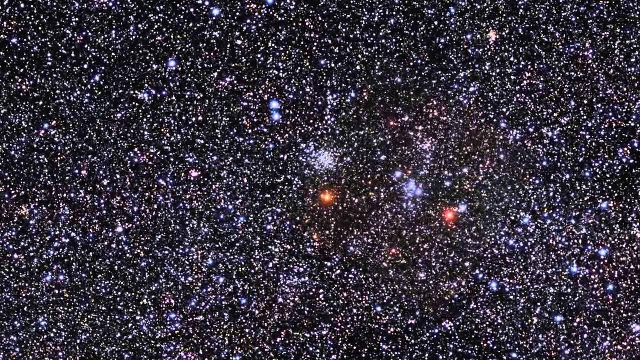 Zooming in on the star cluster Messier 47 - YouTube