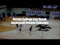 Boston college fast break basketball offense concepts