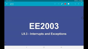 L9.3 - Interrupts and Exceptions
