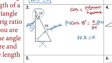 Video #1 for March 23 to March - Finding Side Lengths using trig ratios (Trig Packet #2)