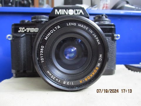 A minolta MC W. ROKKOR-X 35mm f2.8 lens appears - YouTube