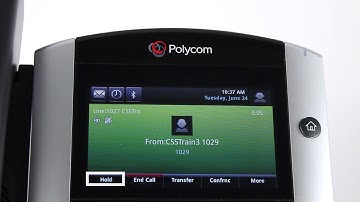 Polycom VVX 601 - Hold and Resume a Call