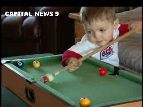 Meet a Pool Shark Who's Still in Diapers