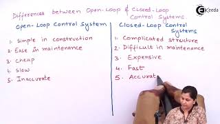 Difference Between Open Loop and Closed Loop Control Systems - Introduction of Control Systems