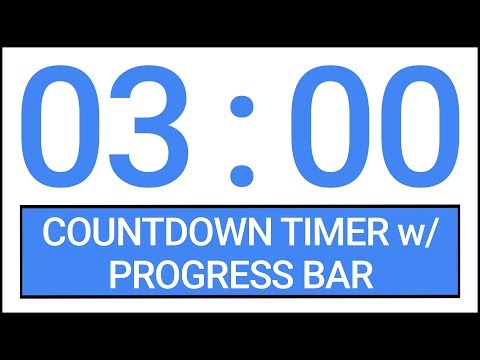 3 min Countdown Timer w/ Progress Bar #Timer #Countdown