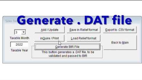 Filing of Quarterly Summary List of Sales and Purchases