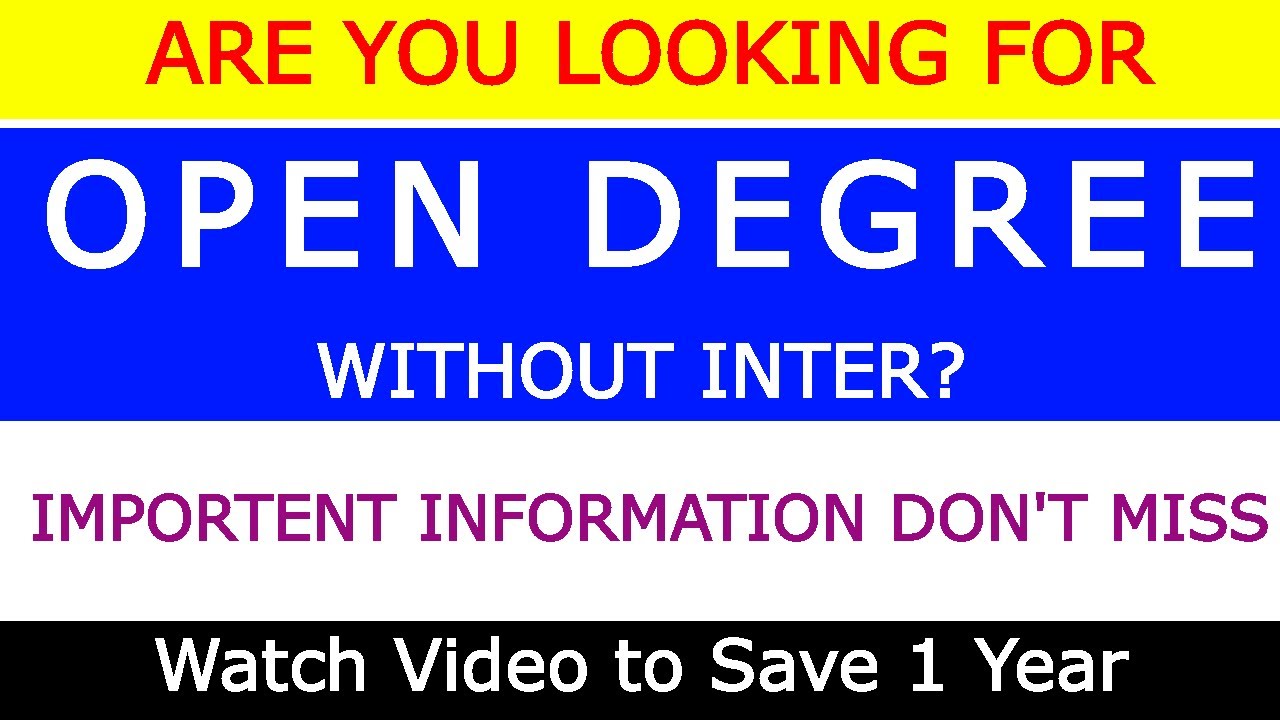 Open Degree In Telugu Open Degree With SSC How To Apply Open Degree open-degree-in-telugu-open-degree-with-ssc-how-to-apply-open-degree