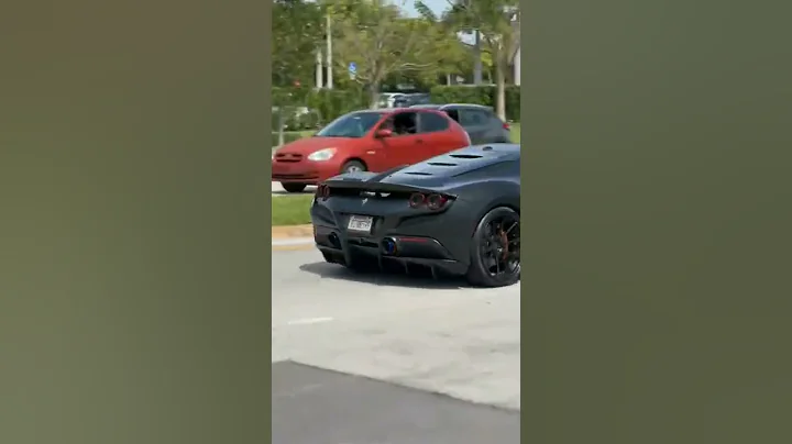 Satin Black Ferrari f8 Tributo || Ravichandra Kumar #shorts