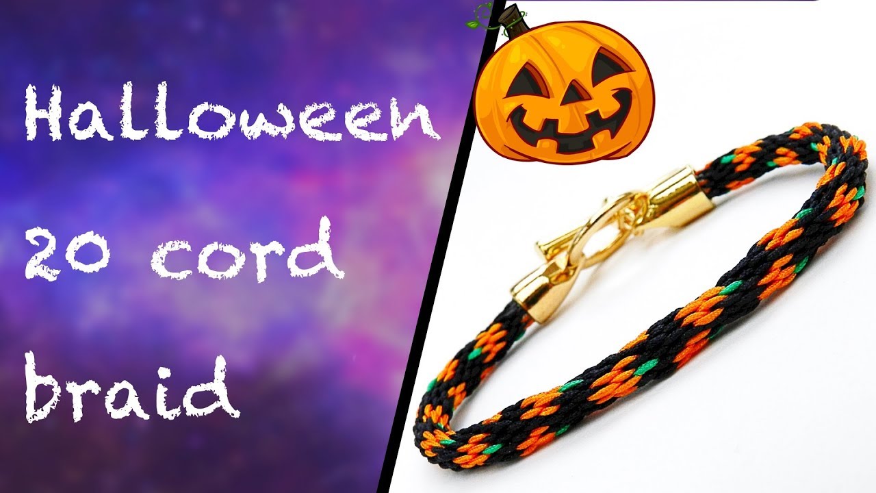 Halloween 20 cord Pumpkin Braid - YouTube