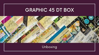 Graphic 45 DT Box - Unboxing