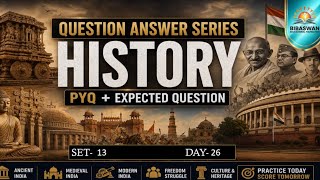 History PYQ + Expected Questions for WBCS | (Day - 26) | Crack Prelims & Mains 2026