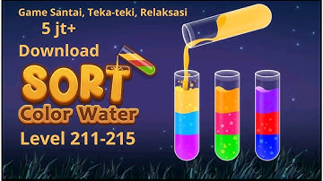 Color Water Sort 3D Level 211 - 215 | Game Asah Otak Tapi Santai