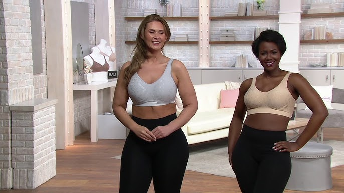 Bali Set of 2 Double Support Soft Touch Wirefree Bras on QVC 