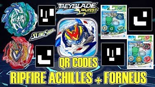 RIPFIRE ACHILLES A4 FORNEUS F4 BEYBLADE BURST APP QR CODES