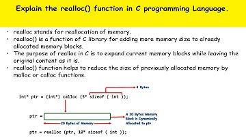 realloc( ) Function in C | Unit - 4 | PPS Important Questions 2021 | JNTUH | R-18 | Dynamic Memory