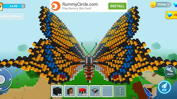 Mini Block Craft 3D Gameplay #102 (iOS & Android) | Butterfly 🦋