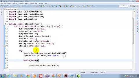 [초보자를 위한 Java Programming] 13.2 간단한 자바 서버 클라이언트 실습예제