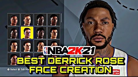 BEST DERRICK ROSE FACE CREATION NEXT GEN TUTORIAL UPDATED NBA 2K21 MOST REALISTIC