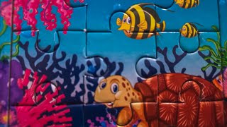 Playing sea animal puzzles‼️Learn to put together sea animal puzzles 🐠🐟🐙🐋