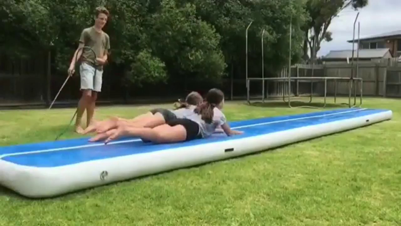 New air tumble track blue gymnastics mat for sale