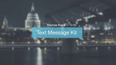 Text Message Kit - After Effects Template