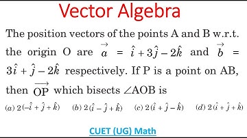 Using Position Vectors Of Two Points To Find Position Vector Of Third Point