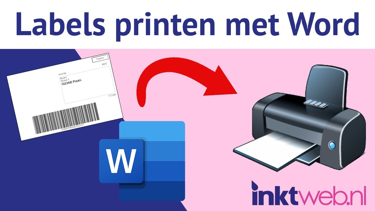 Winkelcentrum Elasticiteit Definitie Labels printen met Word: Zo doe je dat! - YouTube