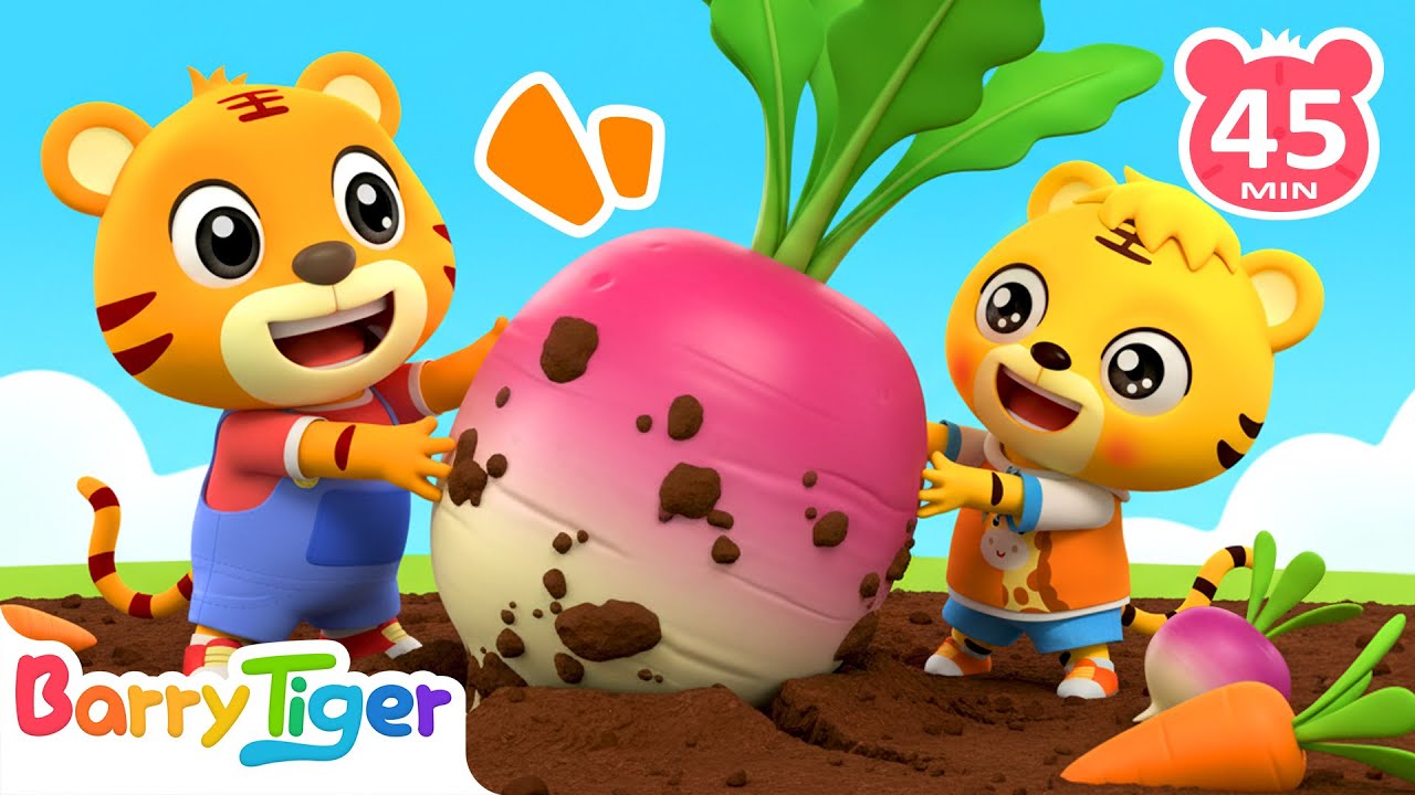 拔蘿蔔 🥕👨‍👩‍👧‍👦｜合作與分享啟蒙｜團隊精神培養｜經典童謠故事｜親子互動動畫｜貝樂虎