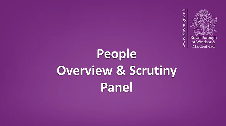 RBWM People Overview and Scrutiny Panel - 12 October 2023