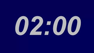 2 minutes countdown - Font : Arial Bold Italic