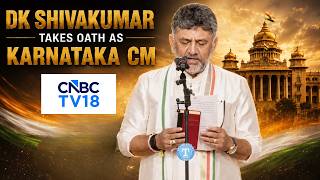 Dk Shivakumar Takes Oath As Karnataka Cm  New Karnataka Cabinet Swearingin  Cong Sarkara  N18v