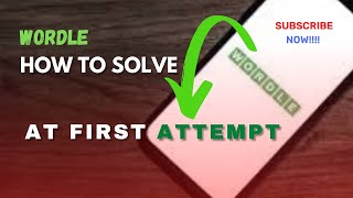 How to solve WORDLE at first attempt? Wordle Solving Tricks | WORDLE viral game [ENGLISH Subtitle]