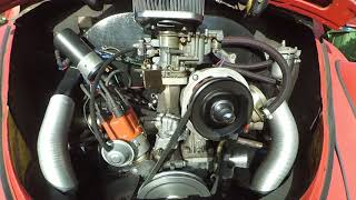 '68 bug running a weber progressive carb on a 1641cc engine