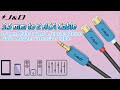🎶 J&amp;D 3.5mm to 2 RCA Cable – Premium Gold-Plated Audio Adapter! 🔥
