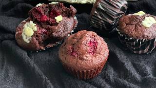 Çikolatalı Frambuazlı Cupcake